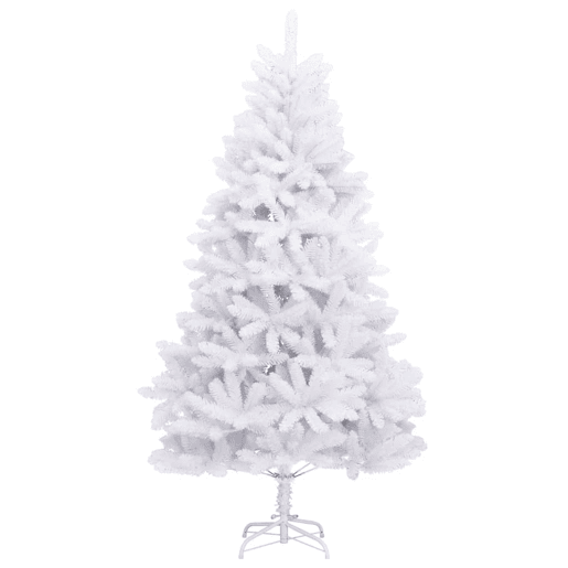 Árvore de Natal - Pinheiro de Natal artificial articulada com suporte 210 cm branco