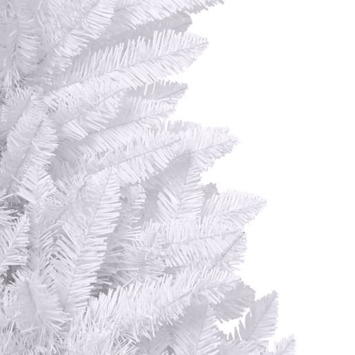 Árvore de Natal - Pinheiro de Natal artificial articulada com suporte 210 cm branco
