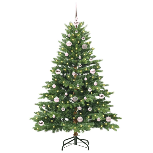 Árvore de Natal - Pinheiro de Natal Artificial com 150 LEDs Verde 150 cm PE e PVC Árvore de Natal - Pinheiro de Natal Artificial com 150 LEDs Verde 150 cm PE e PVC