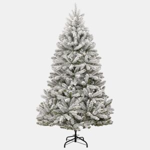 Árvore de Natal - Pinheiro de Natal artificial articulada c flocos de neve 210 cm