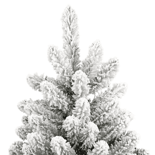 Árvore de Natal - Pinheiro de Natal artificial articulada c flocos de neve 210 cm