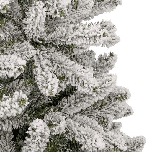 Árvore de Natal - Pinheiro de Natal artificial articulada c flocos de neve 210 cm