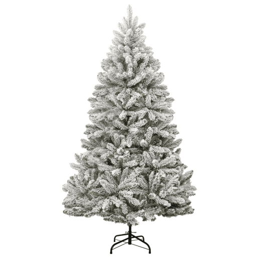 Árvore de Natal - Pinheiro de Natal artificial articulada c flocos de neve 240 cm
