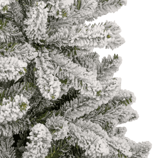 Árvore de Natal - Pinheiro de Natal artificial articulada c flocos de neve 240 cm