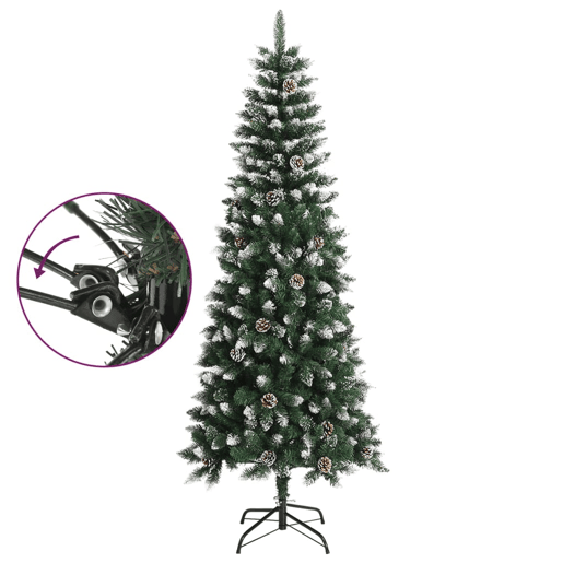 Árvore de Natal - Pinheiro de Natal artificial com suporte 210 cm PVC verde Árvore de Natal - Pinheiro de Natal artificial com suporte 210 cm PVC verde