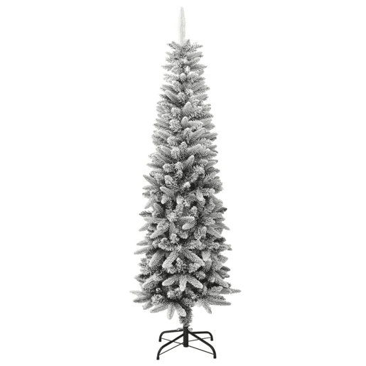 Árvore de Natal - Pinheiro de Natal artificial fina com neve PVC e PE 180 cm