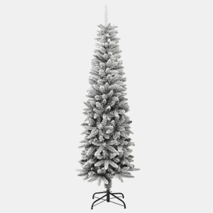 Árvore de Natal - Pinheiro de Natal artificial fina com neve PVC e PE 180 cm