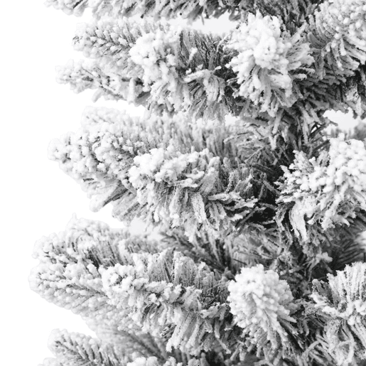 Árvore de Natal - Pinheiro de Natal artificial fina com neve PVC e PE 180 cm