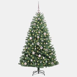 Árvore de Natal - Pinheiro de Natal Articulada Artificial Verde 150 cm PVC e Metal