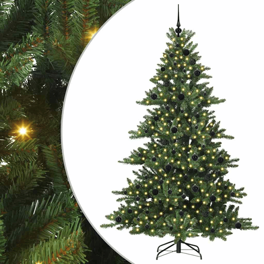 Árvore de Natal - Pinheiro de Natal Articulada Artificial com 300 LEDs 210 cm PVC