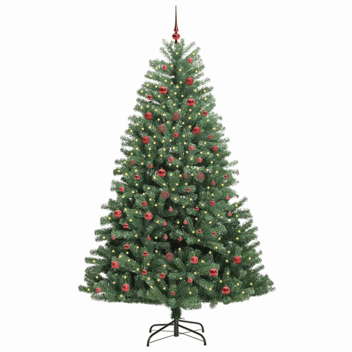 Árvore de Natal - Pinheiro de Natal Articulada Artificial Verde 210 cm PVC e Metal