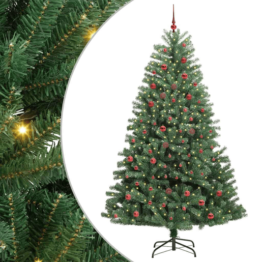 Árvore de Natal - Pinheiro de Natal Articulada Artificial Verde 210 cm PVC e Metal