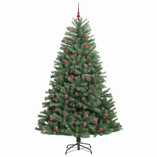 Árvore de Natal - Pinheiro de Natal Articulada Artificial Verde 210 cm PVC e Metal
