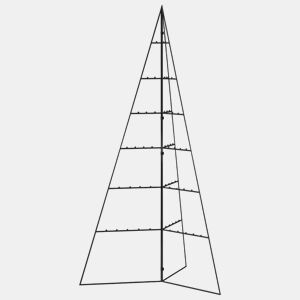 Árvore de Natal - Pinheiro de Natal para decoração 140 cm metal preto