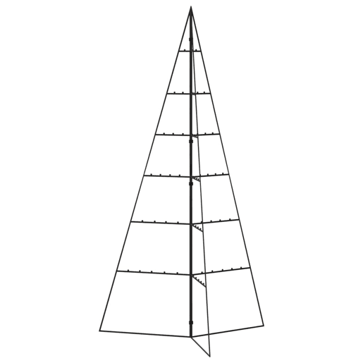 Árvore de Natal - Pinheiro de Natal para decoração 140 cm metal preto