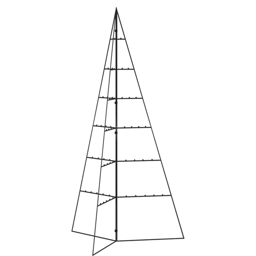 Árvore de Natal - Pinheiro de Natal para decoração 140 cm metal preto