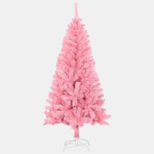 Árvore de Natal - Pinheiro de Natal artificial com suporte 120 cm PVC rosa