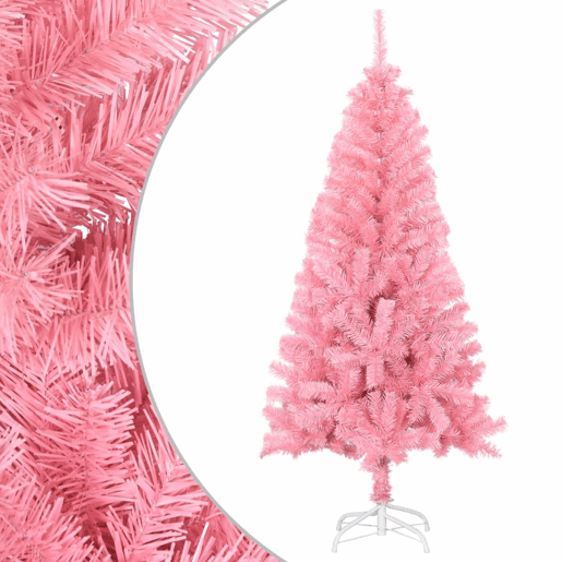 Árvore de Natal - Pinheiro de Natal artificial com suporte 120 cm PVC rosa Árvore de Natal - Pinheiro de Natal artificial com suporte 120 cm PVC rosa