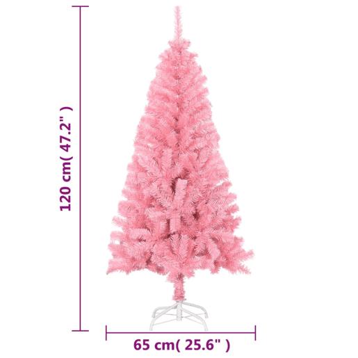 Árvore de Natal - Pinheiro de Natal artificial com suporte 120 cm PVC rosa Árvore de Natal - Pinheiro de Natal artificial com suporte 120 cm PVC rosa