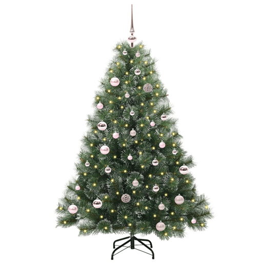 Árvore de Natal - Pinheiro de Natal Artificial com 150 LEDs Verde 150 cm PE e PVC