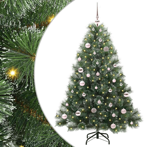 Árvore de Natal - Pinheiro de Natal Artificial com 150 LEDs Verde 150 cm PE e PVC