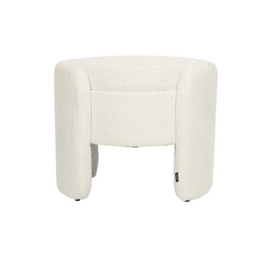 Banco baú contemporânea em tecido, Kalo, Branco, 53x43x45 cm Banco baú contemporânea em tecido, Kalo, Branco, 53x43x45 cm