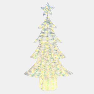 Árvore de Natal - Pinheiro de Natal com 160 LEDs Branco quente 150 cm PET