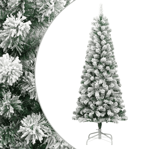 Árvore de Natal - Pinheiro de Natal artificial articulada c flocos de neve 210 cm