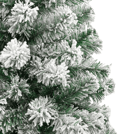 Árvore de Natal - Pinheiro de Natal artificial articulada c flocos de neve 210 cm