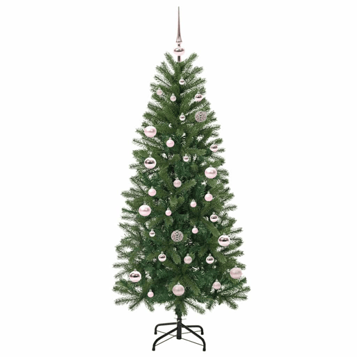 Árvore de Natal - Pinheiro de Natal Artificial com 150 LEDs Verde 150 cm PE e PVC