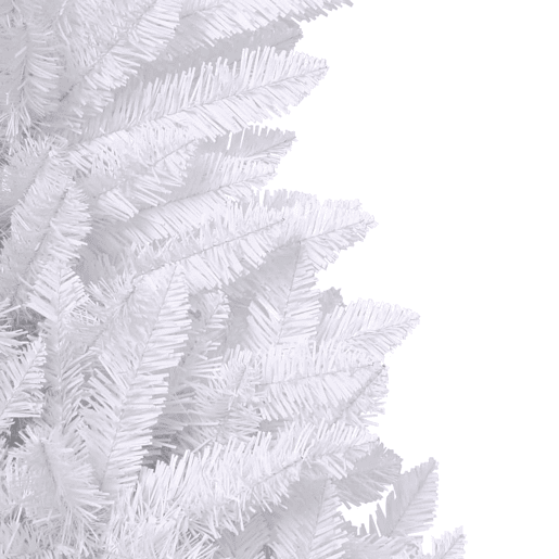 Árvore de Natal - Pinheiro de Natal artificial articulada com suporte 240 cm branco
