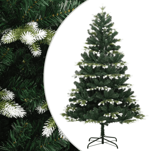 Árvore de Natal - Pinheiro de Natal artificial articulada c flocos de neve 210 cm
