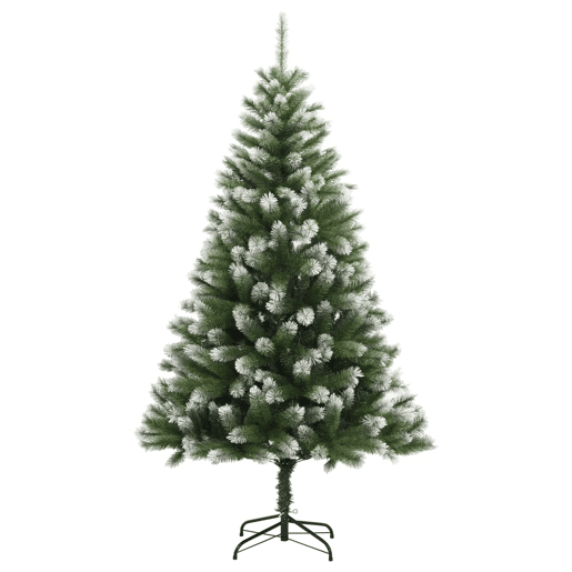 Árvore de Natal - Pinheiro de Natal artificial articulada c flocos de neve 150 cm