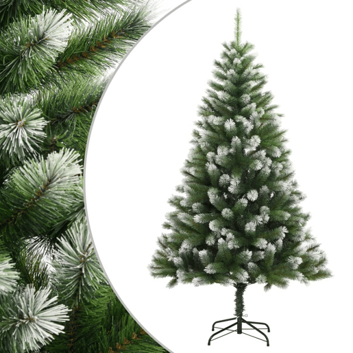 Árvore de Natal - Pinheiro de Natal artificial articulada c flocos de neve 150 cm