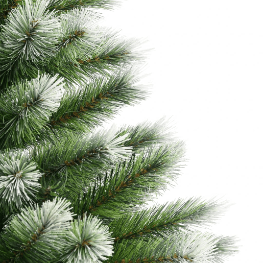 Árvore de Natal - Pinheiro de Natal artificial articulada c flocos de neve 150 cm