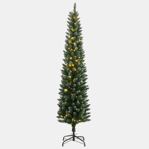 Árvore de Natal - Pinheiro de Natal artificial fina com 300 luzes LED 240 cm