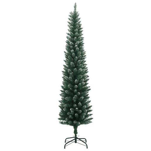 Árvore de Natal - Pinheiro de Natal artificial fina com 300 luzes LED 240 cm