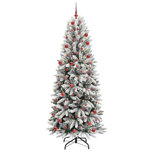 Árvore de Natal - Pinheiro de Natal Artificial com 300 LEDs Branco 78 x 78 x 210 cm