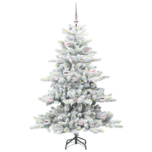 Árvore de Natal - Pinheiro de Natal Articulada Artificial com 150 LEDs 150 cm PVC