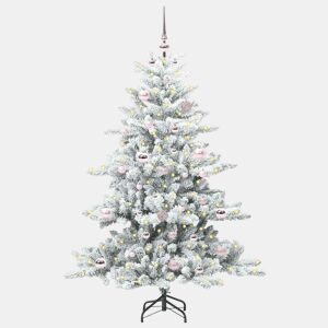 Árvore de Natal - Pinheiro de Natal Articulada Artificial com 150 LEDs 150 cm PVC