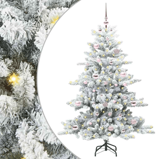 Árvore de Natal - Pinheiro de Natal Articulada Artificial com 150 LEDs 150 cm PVC
