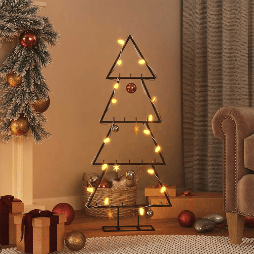 Árvore de Natal - Pinheiro de Natal para decoração 125 cm metal preto Árvore de Natal - Pinheiro de Natal para decoração 125 cm metal preto