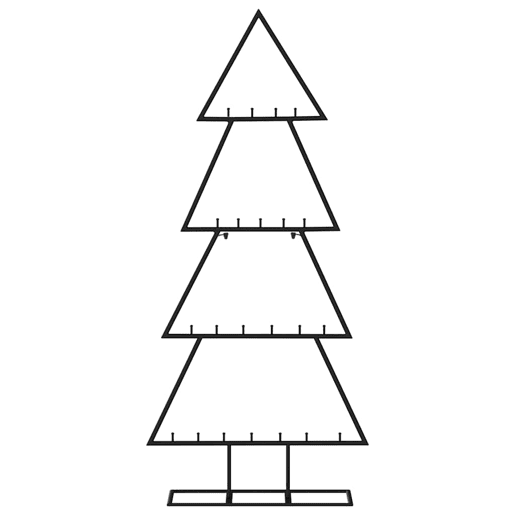 Árvore de Natal - Pinheiro de Natal para decoração 125 cm metal preto Árvore de Natal - Pinheiro de Natal para decoração 125 cm metal preto