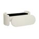 Banco baúl, pie de cama contemporáneo de tela simple Banco baúl, pie de cama contemporáneo de tela simple Blanco