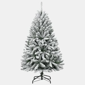 Árvore de Natal - Pinheiro de Natal artificial articulada c flocos de neve 150 cm