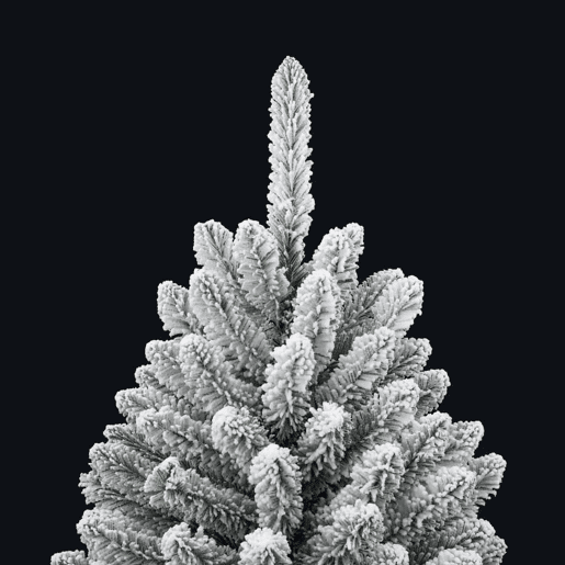 Árvore de Natal - Pinheiro de Natal artificial articulada c flocos de neve 150 cm