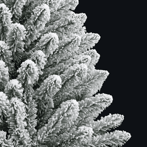 Árvore de Natal - Pinheiro de Natal artificial articulada c flocos de neve 150 cm