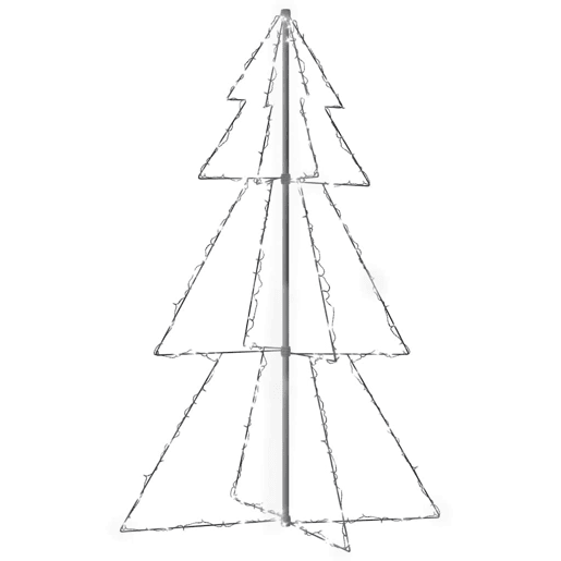 Árvore de Natal - Pinheiro de Natal em cone 200 LEDs 98x150 cm interior e exterior Árvore de Natal - Pinheiro de Natal em cone 200 LEDs 98x150 cm interior e exterior