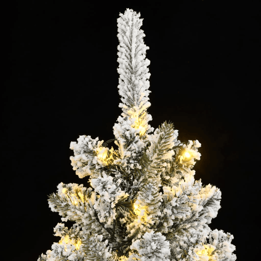 Árvore de Natal - Pinheiro de Natal artificial com 150 luzes LED e neve 120 cm