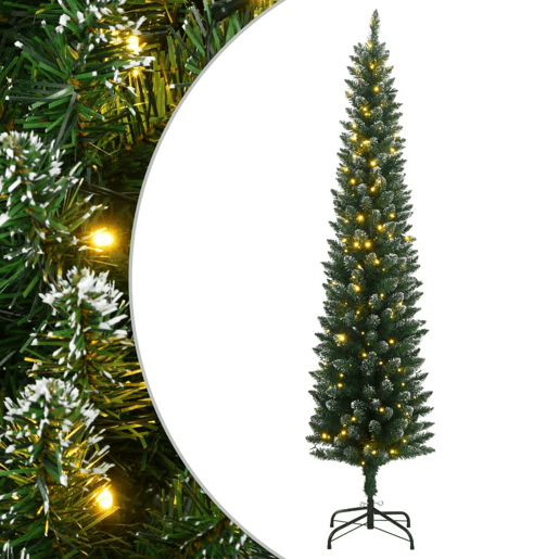 Árvore de Natal - Pinheiro de Natal artificial fina com 300 luzes LED 180 cm Árvore de Natal - Pinheiro de Natal artificial fina com 300 luzes LED 180 cm